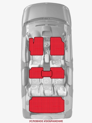 ЭВА коврики «Queen Lux» комплект для Daewoo LeMans (2G)